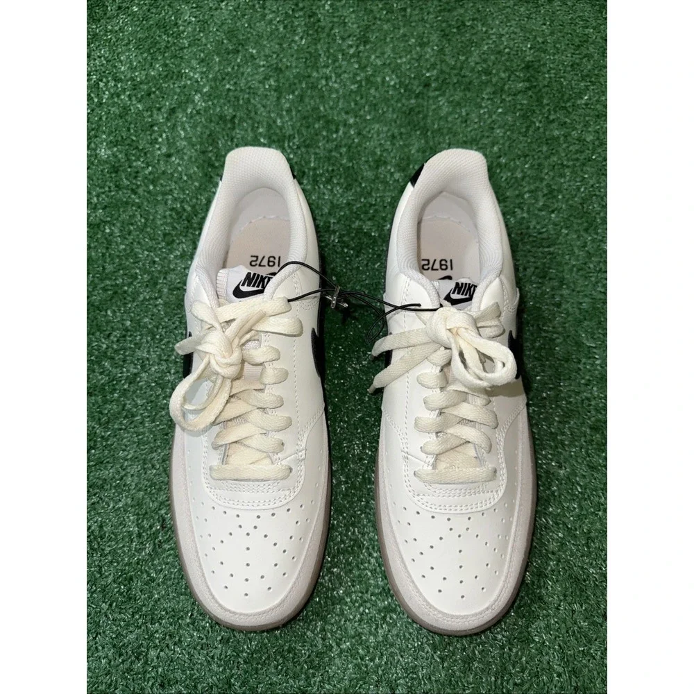 Nike‎ Court Vision Low White Black Gum Sneakers FQ8075-133 Men's 8